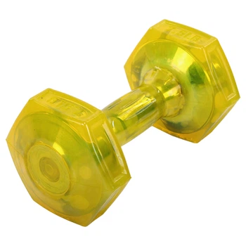 Гантель для фитнеса с покрытием TPU 1 штука Zelart Jelly Urethane Coated Dumbbell TA-2946-7_5LB (1x3,4кг) (1шт, TPU, желтый)