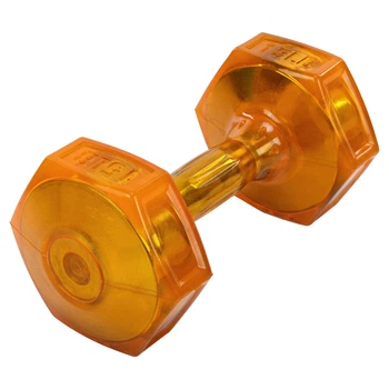 Гантель для фитнеса с покрытием TPU 1 штука Zelart Jelly Urethane Coated Dumbbell TA-2946-15LB (1x6,8кг) (1шт, TPU, оранжевый)