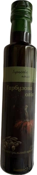 Олія гарбузова Тарасове поле сиродавлена першого холодного віджиму на деревяному пресі 250мл
