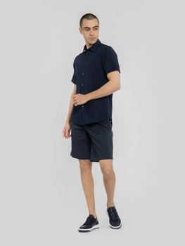 Сорочка чоловіча темно-синя з коротким рукавом Arber RALPH.2 SS XL зріст 5 синій (M04.06.09.521)