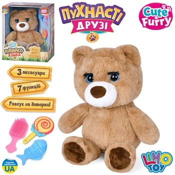Интерактивный мишка серии Пушистые друзья Limo Toy M 5952 I UA