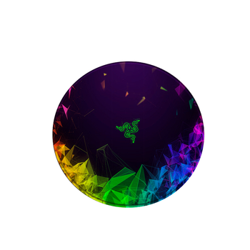 Килимок тканинний RAZER 2 круглий розмір 200x200 з прошивкою товщина 2мм Пакет