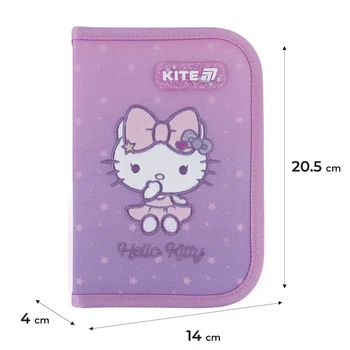 Пенал без наповнення Kite Hello Kitty HK25-621, 1 відділення, 1 відворот