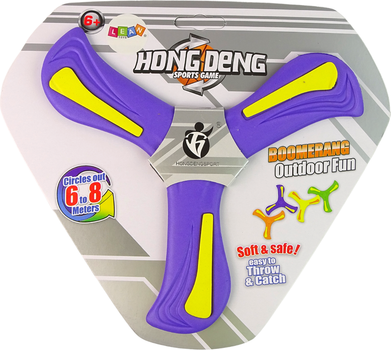 Бумеранг літаючий LEAN Toys 13494 Purple (5905323217348)