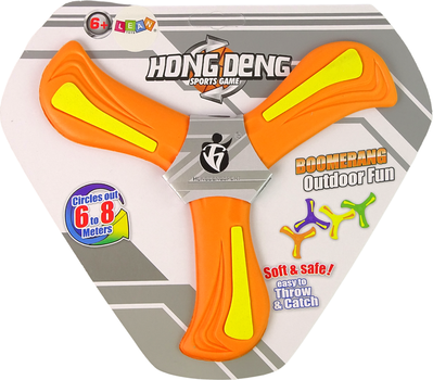 Бумеранг літаючий LEAN Toys 13492 Orange (5905323217324)