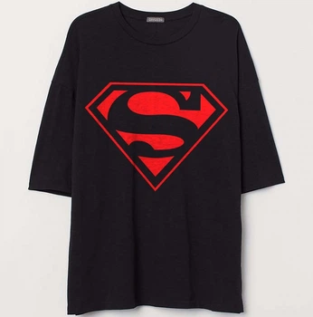 Чоловіча футболка Superman, червоний знак супермена PG02336 goodreclama M Чорний