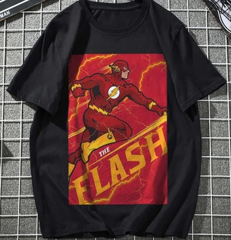 Чоловіча футболка The Flash Блискавка PG02347 goodreclama XXL Чорний