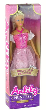 Lalka LEAN Toys Anlily Princess Księżniczka 30 cm Różowa 16189 (5905679077375)