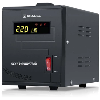 Стабилизатор REAL-EL Stab Energy-500 Black