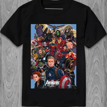 Чоловіча футболка Marvel комікси Марвел Avengers poster PG02553 goodreclama M Чорний