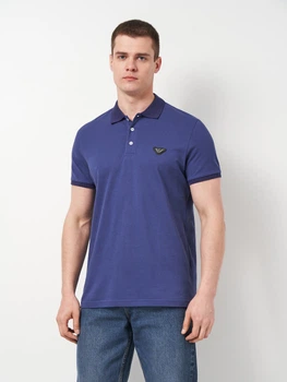Поло довге чоловіче Emporio Armani 11534 L Електрик (smt2000000035789)