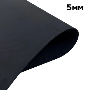 ЭВА Этиленвинилацетат материал листовой EVA-LINE P300 (плотность 300 кг/м³) 85 х 100 х 0,5 см Черный
