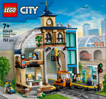 Конструктор LEGO City Центральный железнодорожный вокзал 752 детали (60469)