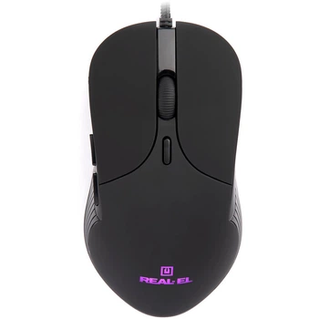 Мышь REAL-EL RM-295 Black (EL123200031)