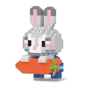 Конструктор фігурка Пікселі BRICKS Джуді Гопс Judy Hopps Zootopia підвісна