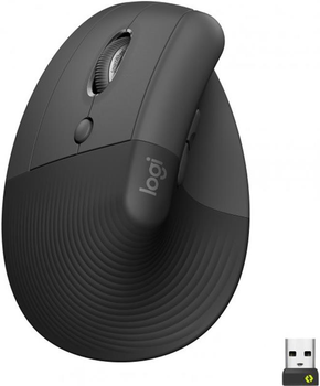 Мышь беспроводная Logitech Lift Left Vertical Ergonomic (910-006495) Graphite USB