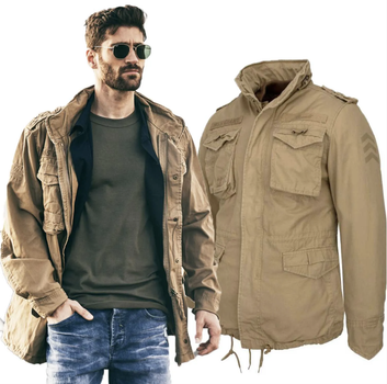 Куртка Brandit M65 Giant койот, куртка з утепленою підкладкою M