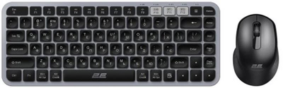 Комплект (клавиатура, мышь) беспроводной 2E MK430 Grey/Black (2E-MK430WBGR_UA)