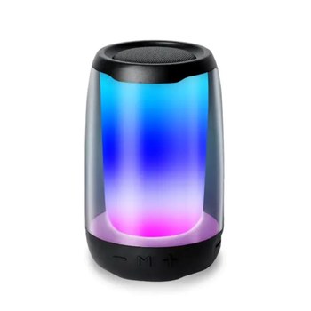 Портативная Bluetooth колонка с подсветкой 8 Вт AUX Type-C FM черная