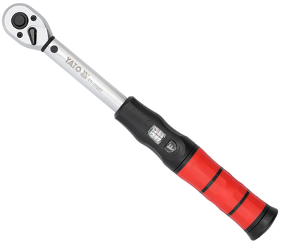 Ключ динамометрический с настроечным глазом YATO квадрат 3/8", F= 10-60 Нм, L= 310 мм (YT-07692)
