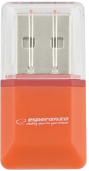 Czytnik kart Esperanza Micro SD/TF USB 2.0 Orange (EA134O)