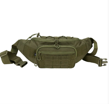 Тактическая сумка-бананка олива, бананка BRANDIT Waistbeltbag Molle, военная бананка