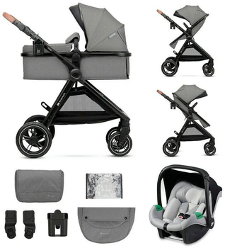 Универсальная коляска 3 в 1 Kinderkraft Esme Moonlight Grey, 5902533925681