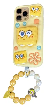 Гумовий 3D чохол SpongeBob на iPhone 15 Pro Max