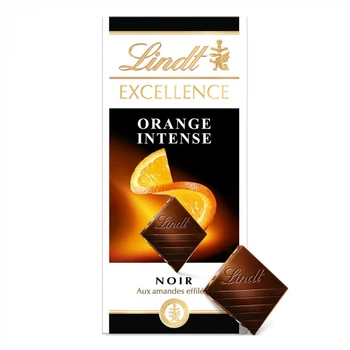 Чорний шоколад Lindt Excellence з апельсином 100 г (18717748)
