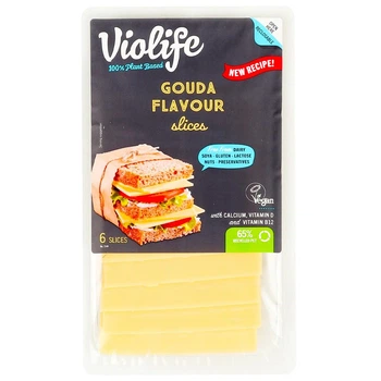 Продукт на рослинній основі смак Гауда нарізаний Violife 100 г (19886810)