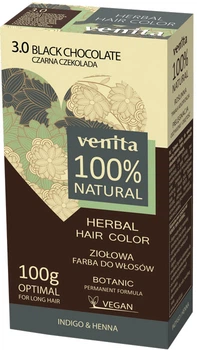 Хна-краска Venita Herbal Hair Color Natural №3.0 Black Chocolate 100 г (5902101519274)