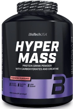 Гейнер для набора массы Biotech Hyper Mass 4 кг Клубника (5999076232697)