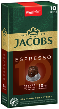 Кава в капсулах Nespresso Jacobs Espresso 10 Intenso 10 капсул