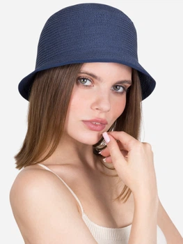Панама женская плетеная SumWin Капри-hat LU-043-06 54-57 Темно-синяя (ROZ6501091729)