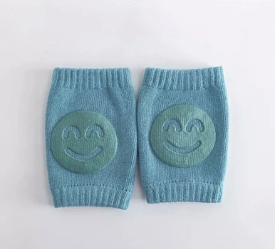 Наколінники дитячі для повзання смайлик one size зелений