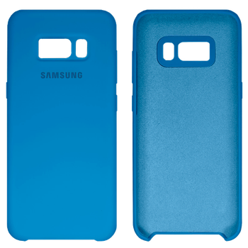 Чехол силиконовый FULL противоударный Premium для Samsung S8 (10) Azure Лазурный