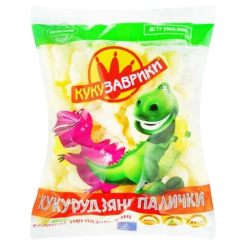 Кукурудзяні палички солодкі неглазуровані Kукузаврики 50 г (18503054)