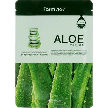 Тканинна маска для обличчя Farmstay Visible Difference Mask Sheet Алое (Aloe), 1 шт