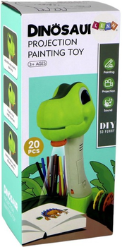 Проектор для малювання LEAN Toys Динозавр звуки + аксесуари (16321) (5905679078549)