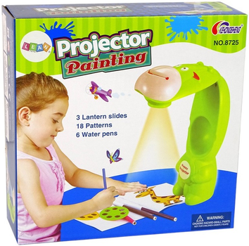 Проектор для малювання LEAN Toys Корівка зелений (15058) (5905515354875)