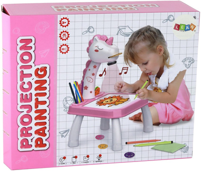 Проектор для малювання LEAN Toys Рожевий єдиноріг (17214) (5905991000372)