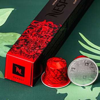 Nespresso капсули Napoli - інтенсивний та насичений смак, Швейцарія (10 шт.)