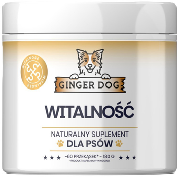 Дієтична добавка для собак Ginger Dog Vitality 180 г (5906477686493)