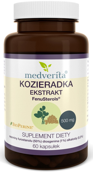 Naturalny suplement diety Medverita Kozieradka 60 kapsułek (5903686581298)