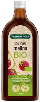 Sok z malin Premium Rosa BIO 100% 500 ml (5902036002407)