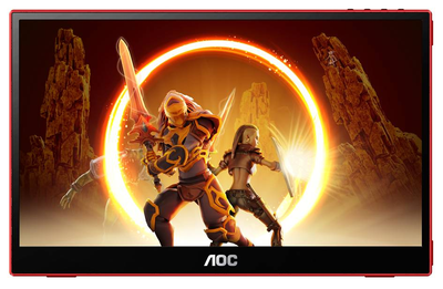 Монитор 15.6" AOC 16G3 Black/Red (6922383)