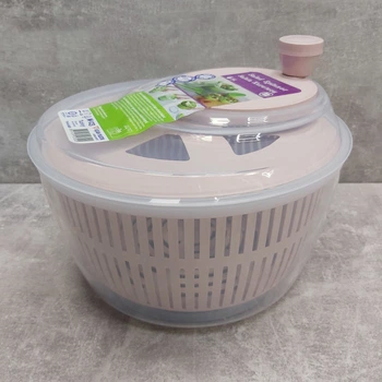 Сушка для зелени пластиковая 5 л Ucsan Plastik M-123 розовая
