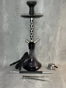 Кальян Deluxe 3D Medium 63 см black повний комплект [ID: 2280671052]