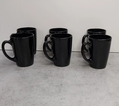 Набор кружек 320 мл New morning Black 6 шт Luminarc Q0156