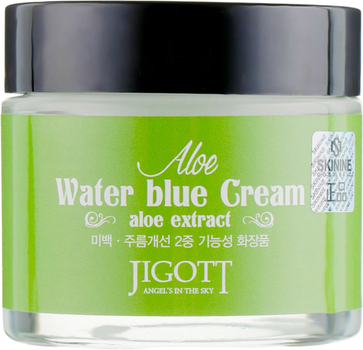 Krem nawilżający do twarzy Jigott Aloe Water Blue łagodzący 70 ml (8809210034094)
